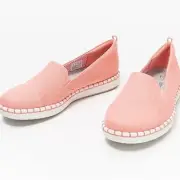 Clarks Cloudsteppers Step Glow Jade Coral Slip On Shoes Wide Width Size 7W