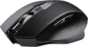 INPHIC Wireless Mouse, [Upgraded: Battery Level Visible] Large Ergonomic Rechargeable 2.4G Optical PC Laptop Cordless Mice with USB Nano Receiver, Computer Accessories, Black