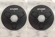 One Pair Black Aluminum STUDER 10.5'' tape reel for A80 A810 A820 tape recorder