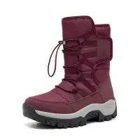 在飛比找Yahoo!奇摩拍賣優惠-雪地靴 棉靴 登山靴美國外貿出口雪地靴女防水防滑冬季刷毛保暖