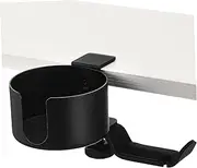 CHILDWEET Adjustable Cup Headset Holder Clamp Desk Hanger for Headphones with Integrated Beverage Holder Space Saving Design for Gaming Office and Study Use