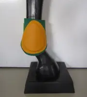 Horse Back or Fetlock Boots AUSTRALIAN MADE Dark green & Yellow Pick your size