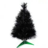 在飛比找momo購物網優惠-【摩達客】耶誕-2尺/2呎-60cm台灣製特級黑色松針葉聖誕