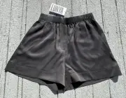 NWT Lunya Washable 100% Silk Shorts Dark Immersed Black Size Extra Small