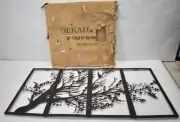 Dekadron Tree Of Life Metal Wall Art 100cm x 50cm Black Home Decoration