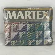 Martex Vintage No Iron Percale Full Fitted Sheet Baja Print 54 X 75 Mattress NIP
