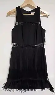 Aidan Mattox Black Long Dress Evening Formal Size 12, NWT
