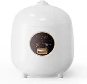 Mini Rice Cooker, 1.2L Small Rice Cooker with Non-stick Coating, BPA Free, Portable Mini Rice Cooker, One Button to Cook and Keep Warm Function, White