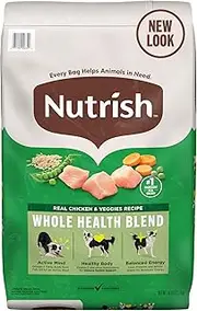 Rachael Ray Nutrish Premium Natural Dry Dog Food, Real Chicken & Veggies Recipe, 28 Pounds (Packaging May Vary)
