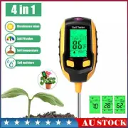 Soil PH Tester 4-in-1 Digital Moisture Light Test Meter Analyzer Plant Garden AU