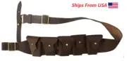 British P-1903 Leather Five Pocket Jawa Costume Bandolier (pebble leather)