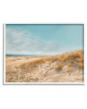 Sandy Ocean Beach Sun Rays Framed Giclee Wall Art by Brooke T. Ryan