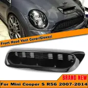 Gloss Black Front Air Vent Bonnet Scoop For Mini Cooper S R56 2007-2014 2008