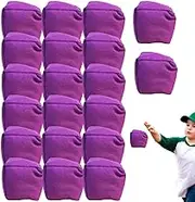 20 Bean Bags, Cornhole Game, Bean Bags Kids Throwing, Filled with Natural Rice Husk, Nylon Sack Tossing Sports Outdoor Family Games Carnival Toy Game Bean Bag Toss Game for Boys Girls Adults
