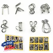 Puzzle Brain Teaser WQ IQ Puzzles Disentanglement Metal Classic Game Toy Wire