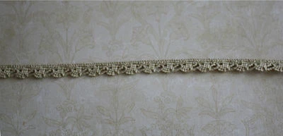 Heavy 3/8" wide Taupe colored Crocheted Cluny Lace (4 yards)-Shipping discount!