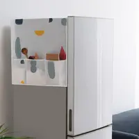 在飛比找momo購物網優惠-【Bunny】新防水透明印花冰箱櫥櫃收納掛袋防塵罩