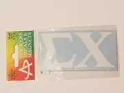 Sigma Chi Sticker of Letters for Outside Glass - Angelus Decal