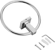 Stainless Steel Towel Ring Hanger Kitchen Bathroom Hand Towel Holder Wall Mounted Circle Rack