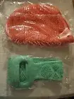 Shower Foot And Back Scrubber Massage Pad Handles Silicone Exfoliating Bath