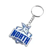 AFL North Melbourne Kangaroos Logo Metal Keyring