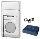 CASETI PARIS "CHAMONIX" JET FLAME LIGHTER w. CIGAR CUTTER * NEW in BOX