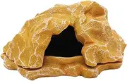 Turtle Cave | Terrarium Resin Fake Rock Bearded Dragon Cave | Small Decorative Basking Area Simulation Rock Fish Tank Accessories Aquarium Decor for Crab Shrimp Bearded Dragon