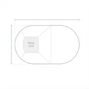 Oval Pool Cover - No Steps