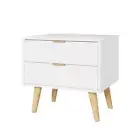 Artiss Bedside Table Drawers Nightstand Side End Table Storage Cabinet White