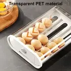 Egg Holder Visible Space Saving Drawer Rolling Type Fridge Egg Holder Clear