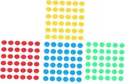 Abaodam 400pcs Learning Reward Coins Tools for Coin Props Early Education Rewarding Tokens Game Chips Colorful Numeration Learning Tokens Educational Plastic