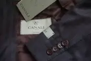 Canali 1934 CURRENT Dark Red Plaid Wool 2 Pc Suit Jacket Pants Sz 40R BRAND NEW