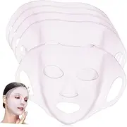 Homoyoyo 5pcs Reusable Silicone Face Mask Soft Stretchy Moisturizing Mask Holders with Ear Hooks for Skincare for Home Use and Sharing