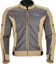 Acerbis Gordon, textile jacket waterproof , color: Beige/Grey , size: S
