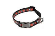 NRL South Sydney Rabbitohs Pet Dog Reflective Adjustable Collar Nylon 38cm-58cm