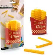 12 pk. FRENCH FRIES SNACK FOOD BAG CLIPS IN MAGENTIC BOX