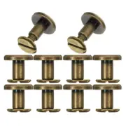 10 Pcs Ledger Book Mother-in-law Rivets Belt Screws Bag Replacement Buttons