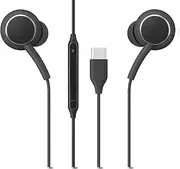 KP TECHNOLOGY Earphones For Samsung Galaxy A35 5G / Galaxy A55 5G, In-Ear Headphones Earbuds with USB Type C interface [Remote & Microphone] Noise Isolating, High Definition Sound (BLACK)