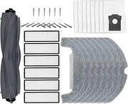 Robot Vacuum Accessories Main Side Brush Filter Mop Rag Dust Bag Replacement Parts Compatible with Dreame D10 Plus Gen 2 RLD32GD