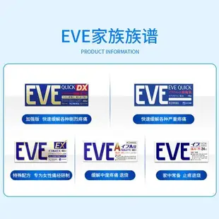 日本SS製藥 EVE QUICK 迅速起效緩解頭痛片 60粒 頭痛錠 EVE止痛藥 EVE止疼藥 日本止痛藥 日本EVE