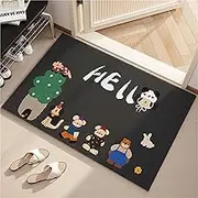Home Entrance Door Mats for Front of the Door, Non-Slip Silk Ring, Veranda Balcony Dust Mat