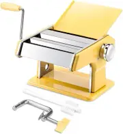 Pasta Machine - Stainless Steel Roller Pasta Maker - 7 Adjustable Thickness Sett
