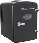 Retro Mini Personal Fridge Cooler, Holds up to 6 Cans, Portable for Car, Office,