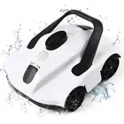WHITE US Automatic Robotic Pool Cleaner Cordless Robotic Pool Vacuum For In VA
