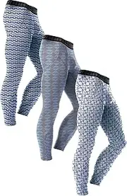 [AMERICAN HEAVEN] Men's Base Layer Athletic Workout Running Tights Leggings-Ultra Soft Thermal Bottoms