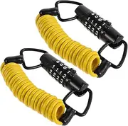 ADOCARN Bicycle Lock Bike Lock Cable Helmet Lock Bike Lock Combination Scooter Accessories