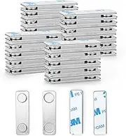 Cainda 24-Pairs Magnetic Picture Hanging Strips, Magnetic Fixator Removable and Damage Free, Adhesive Strips for Frame Hanging and Home Decorations