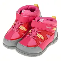 在飛比找PChome24h購物優惠-《布布童鞋》Moonstar日本粉色兒童防水保暖短靴機能鞋(