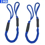 2x Marine Bungee Cord Dock Line Boat Mooring Rope Bungee Tie Down Stretch Blue