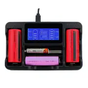 4 Slot Lii AA AAA Ni-MH Lithium Smart LCD 18650 22650 26650 18650 18350 14500 Rechargeable Battery Charger